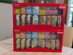 Pokemon Prismatic Evolutions 8 Mini-Tins with Promo Cards, 2-pack - Image 1