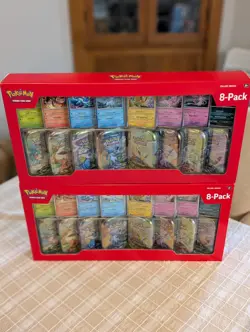 Pokemon Prismatic Evolutions 8 Mini-Tins with Promo Cards, 2-pack - Image 2