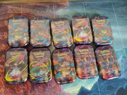 Pokemon TCG Mega Evolution MEGA HEROS MINI TIN DISPLAY - Image 2