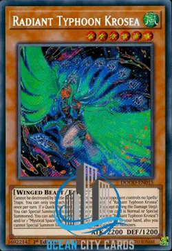 Yugioh DOOD-EN015 Radiant Typhoon Krosea Secret Rare 1st - Image 1