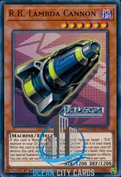 Yugioh DOOD-EN090 R.B. Lambda Cannon Ultra Rare 1st Ed - Image 1