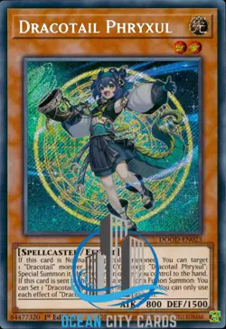 Yugioh DOOD-EN023 Dracotail Phryxul Secret Rare 1st Edition - Image 1