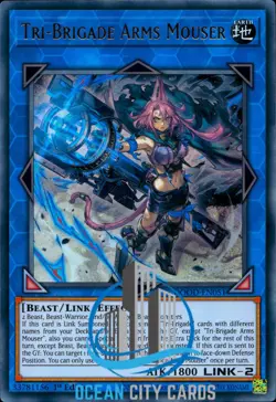 Yugioh DOOD-EN051 Tri-Brigade Arms Mouser Ultra Rare 1st Ed - Image 1