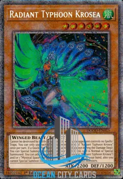 Yugioh DOOD-EN015 Radiant Typhoon Krosea Starlight Rare 1st Edition - Image 1
