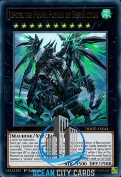 Yugioh DOOD-EN044 Jupiter the Power Patron of Destruction Ultra Rare 1st ed - Image 1
