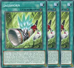 yugioh 3x Jagdhorn DOOD-DE086 COMMON 1AUFLAGE DEUTSCH - Image 1