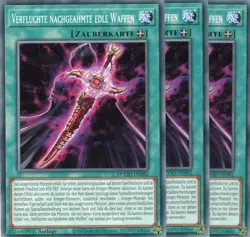 yugioh 3x Verfluchte nachgeahmte edle Waffen DOOD-DE082 1AUFLAGE COMMON DEUTSCH - Image 1