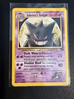 Pokemon TCG Sabrina's Gengar Gym Challenge 29/132 Non-Holo Rare Card - Image 1