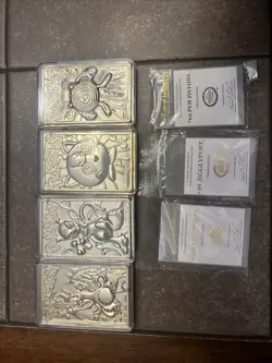 1999 Burger King 23k Gold Plated Pokemon cards lot of 4 COAs (Charizard, Mewtwo) - Image 2
