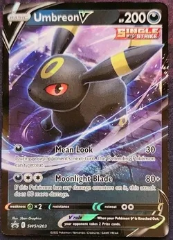 Pokemon Umbreon V SWSH203 SWSH: Sword & Shield Promo Cards Holo NM - Image 1