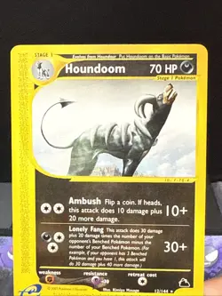 Pokemon Card Houndoom 12/144 Skyridge WOTC Non Holo Rare Near Mint - Image 2