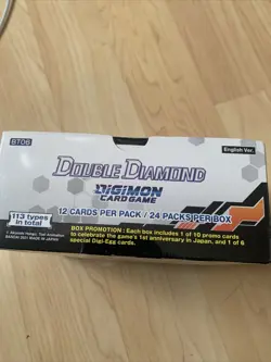 Digimon Card Game: Double Diamond Booster Box FACTORY SEAL **NEW** - Image 2