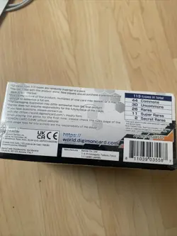 Digimon Card Game: Double Diamond Booster Box FACTORY SEAL **NEW** - Image 3