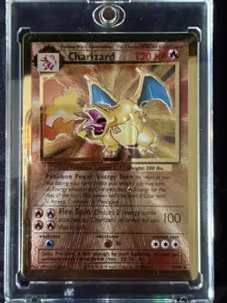Pokemon Celebrations Charizard Gold Metal Card #4/102 UPC Promo *back blemish - Image 1