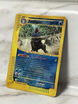 Feraligatr 12/165 Holo Rare Expedition Pokemon Card Moderately Used FAST SHIP - Image 2