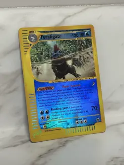 Feraligatr 12/165 Holo Rare Expedition Pokemon Card Moderately Used FAST SHIP - Image 3