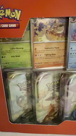Pokemon Prismatic Evolutions 8 Mini-Tins w Promo Cards Costco - Lot Of 2 - Image 2