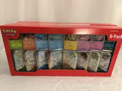 Pokemon Prismatic Evolutions 8 Mini-Tins w Promo Cards Costco - Lot Of 2 - Image 4