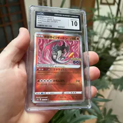 CGC 10 Radiant Charizard Japanese Pokemon GO 011/071 Holo Pokemon Card - Image 1