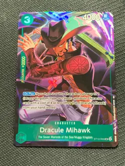 One Piece Card Game Illustration Box VOL. DRACULE MIHAWK SR #ST12-003 ENG PROMO - Image 1