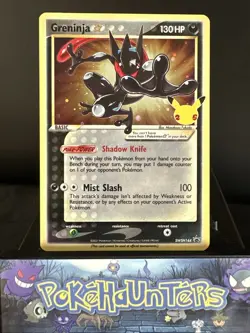 Pokemon Card Greninja Gold Star SWSH144 Celebrations Black Star Promo Holo NM - Image 1