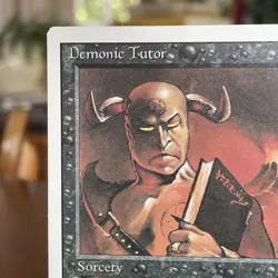 Magic the Gathering Revised Edition Demonic Tutor MTG - Image 5