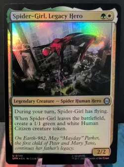 Spider-Girl, Legacy Hero (Foil) - SPM #149 Uncommon - NM Marvel's Spider-Man - Image 1