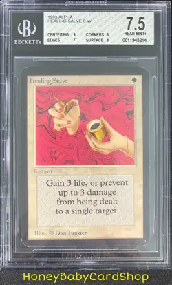 MTG Limited Edition Alpha 1993 Healing Salve BGS 7.5 NM+ Old School 93/94 - Image 1