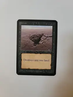 Magic The Gathering Alpha Set Sinkhole - See Photos - OC3060 - Image 1