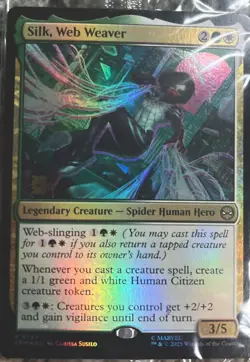 Silk, Web Weaver Magic The Gathering Spider-Man Foil R 0145, Promo in package - Image 2