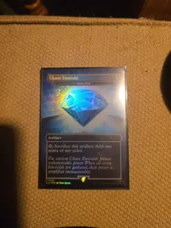 Magic: The Gathering - Blue Chaos Emerald 7033 (Lotus Petal) Rainbow Foil - NM - Image 1