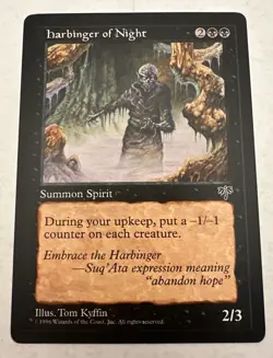 MTG X1 * Harbinger of Night X1 Near Mint Mirage Regular Rare SellbyCyn - Image 1