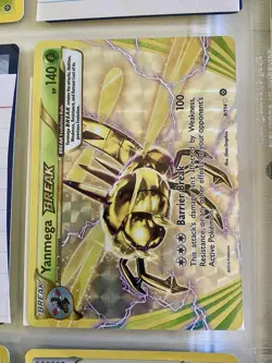 Pokemon 2016 XY Steam Siege Yanmega Break Full Art Holo #8/114 - Image 3