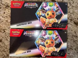 Prismatic Evolutions Surprise Box Pokemon TCG Scarlet & Violet Factory Sealed x2 - Image 1