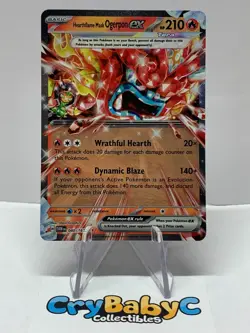 Pokemon Hearthflame Mask Ogerpon ex 040/167 Twilight Masquerade SV Double Rare - Image 1