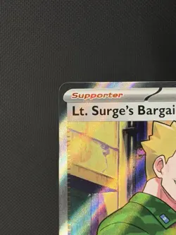 Pokemon TCG Lt. Surge's Bargain Illustration Rare #170/132 Mega Evolution NM/M - Image 2