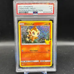 CHIMCHAR 12/25 McDonald's Coll Holo Promo | English PSA 5 2021 Pokemon - Image 1