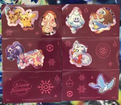 Pokemon TCG 2025 Holiday Calendar Sticker Sheets - Complete Set of 2 - Image 1