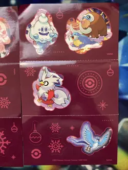 Pokemon TCG 2025 Holiday Calendar Sticker Sheets - Complete Set of 2 - Image 2