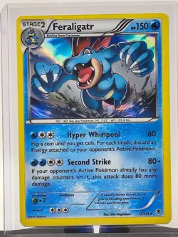 2014 Pokemon TCG XY Phantom Forces Feraligatr Reverse Holo Rare 17/119 LP - Image 2