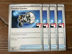 4x Counter Catcher 160/182 x4 - Paradox Rift - Pokemon TCG - Playset Prize Stamp - Image 1