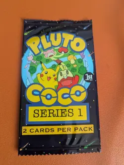 Pluto Coco 1st Edition Pokemon Parody/Fan-Art/Non-TCG Single Sealed Pack - Image 1