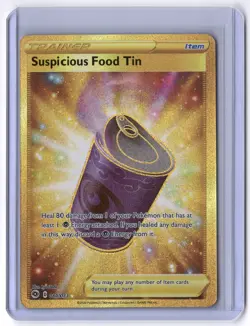 Suspicious Food Tin (Secret) 80/73 Secret Rare Holo Pokemon NM - Image 1