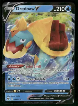 Drednaw V 14/73 Ultra Rare Holo NM Pokemon Champion's Path - Image 1