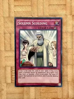 Solemn Scolding NECH-EN079 The New Challengers Unlimited Secret Rare LP - Image 1