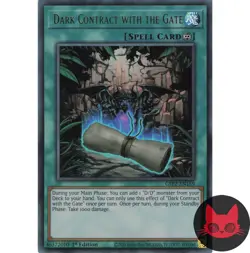 Yugioh Dark Contract with the Gate GFP2-EN159 Ultra Rare 1st Edition NM - Image 1