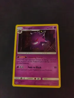 Gengar Holo Card Pokemon Crimson Invasion Excellent Condition Sleeved - Image 1