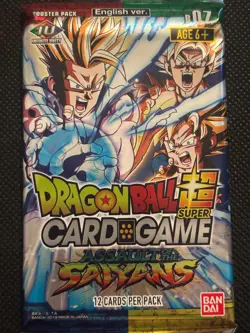 Dragon Ball Super "Assault of the Saiyans" 12-Card Sealed Booster Pack X1 - Image 1