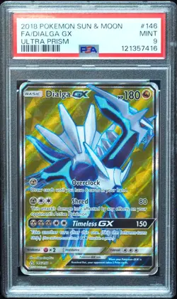Dialga GX 146/156 PSA 9 Ultra Prism Pokemon Card - Image 1