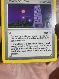 Pokemon Tower #42 Black Star Promo Trainer WOTC 2000 Pokemon Card c571 - Image 3